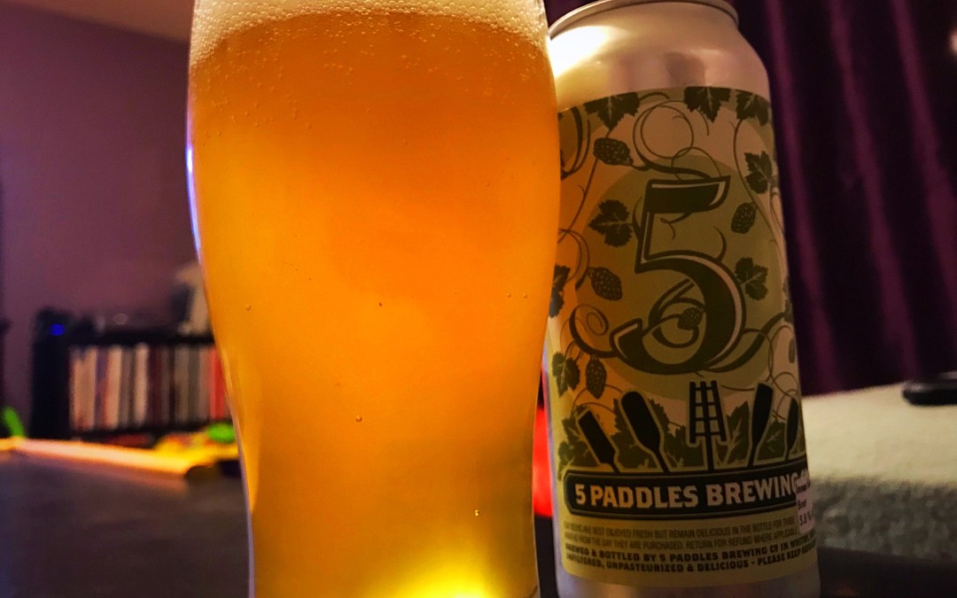 Review: Inner Sunset Brut IPA by 5 Paddles Brewing Company